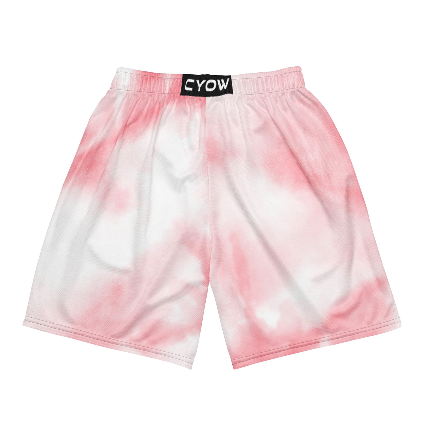 'Pink Watercolor' Mesh Shorts