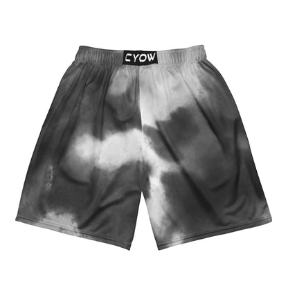 'Cloudy Watercolor' Mesh Shorts