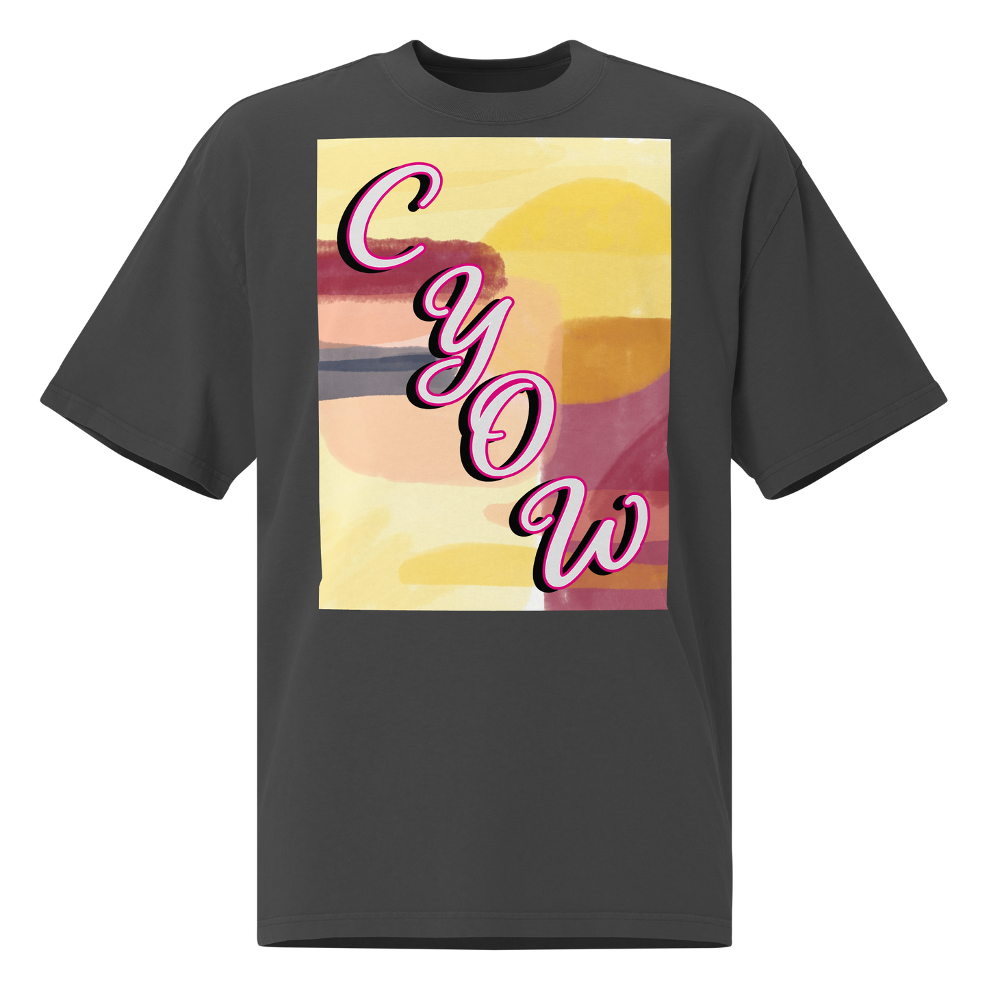 'CYOW Painting' Oversized Faded Tee