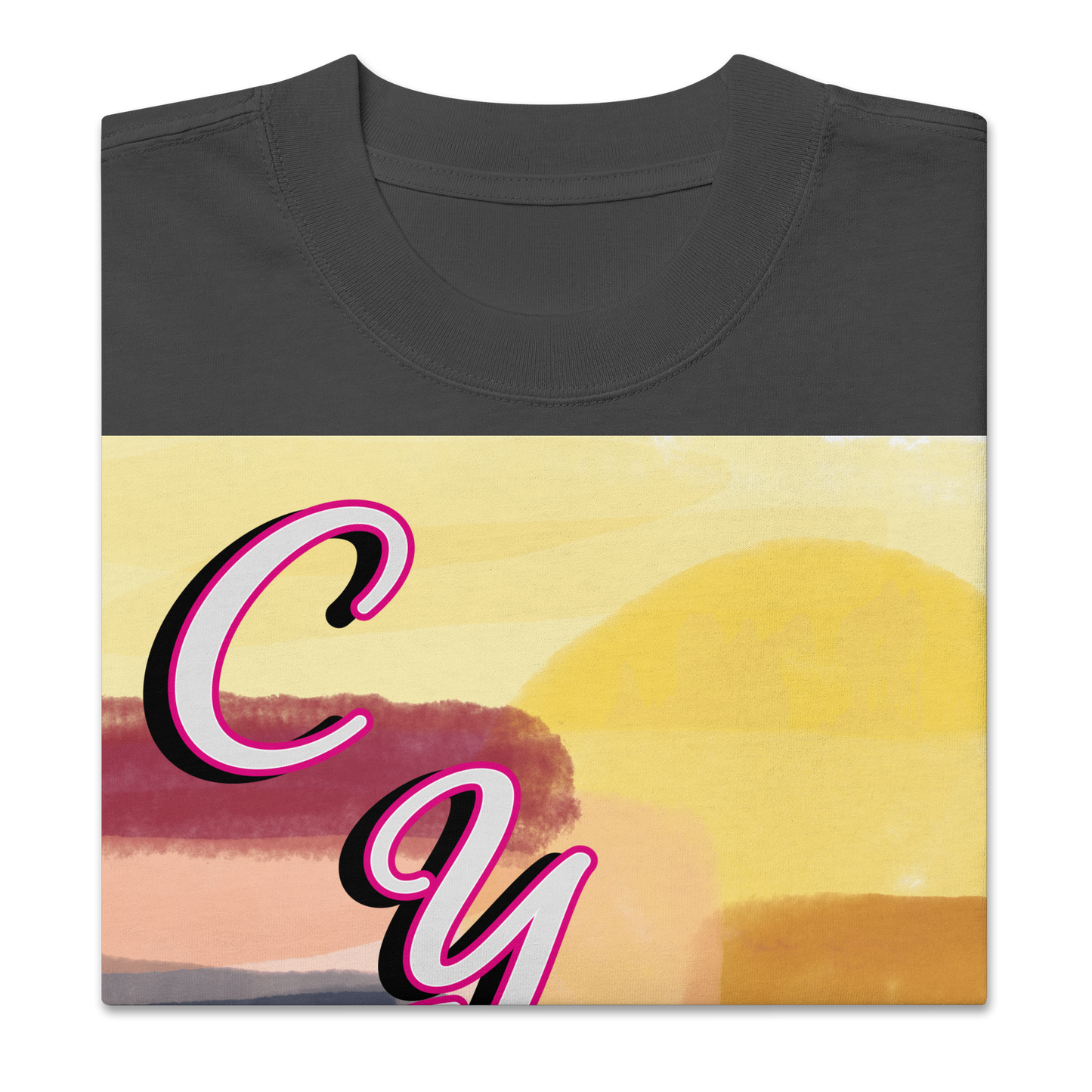 'CYOW Painting' Oversized Faded Tee