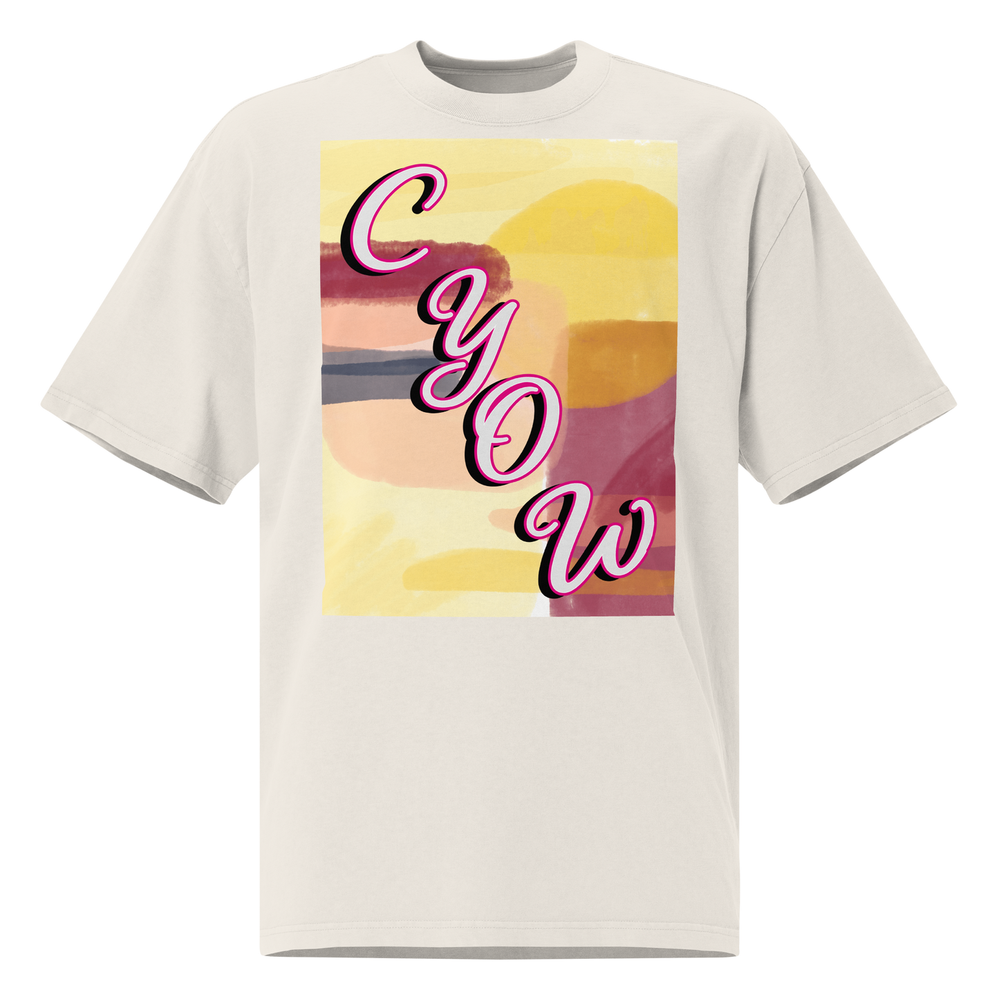 'CYOW Painting' Oversized Faded Tee