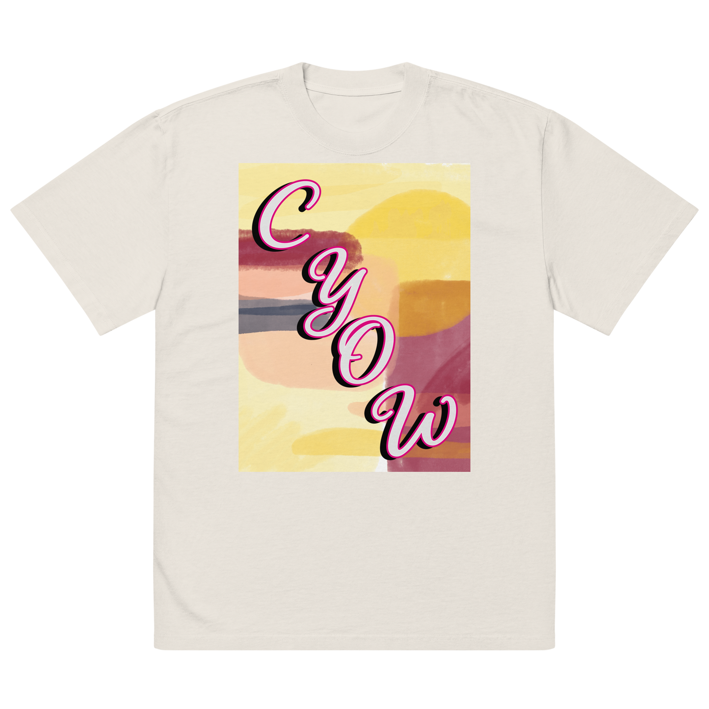 'CYOW Painting' Oversized Faded Tee