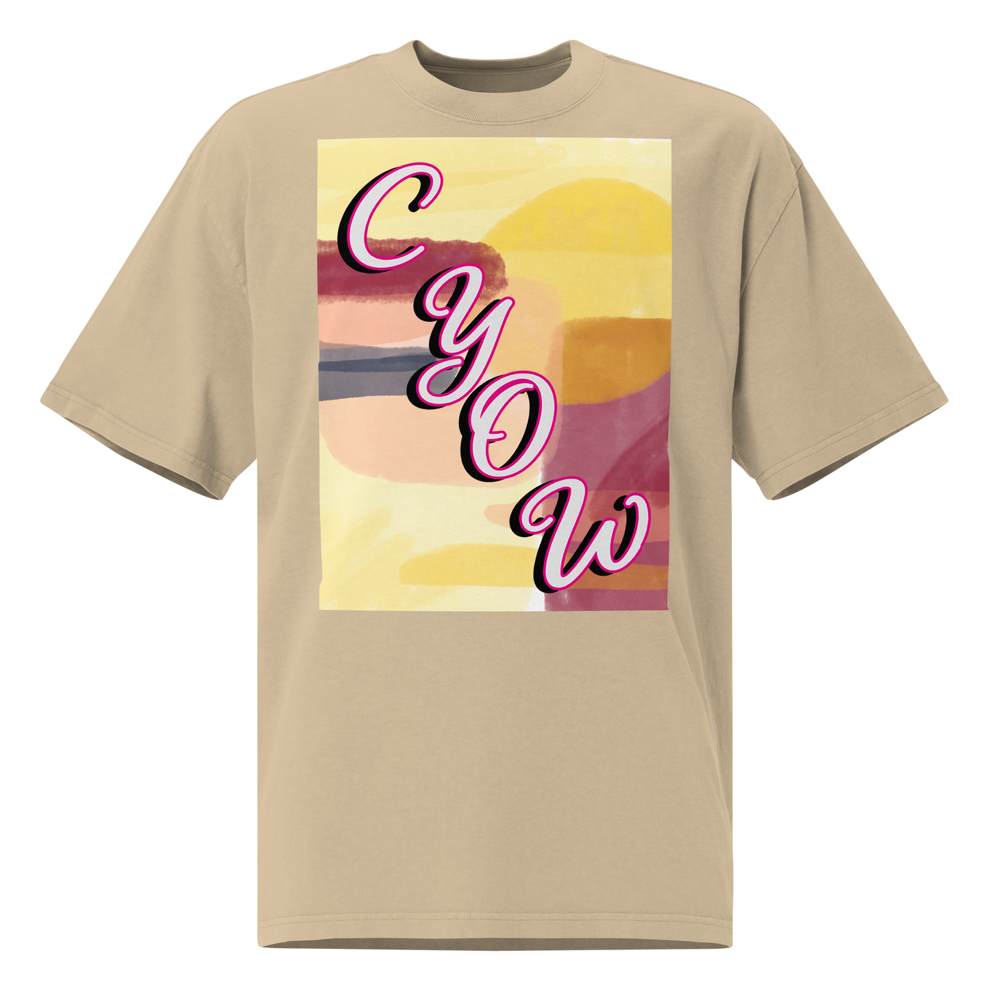 'CYOW Painting' Oversized Faded Tee