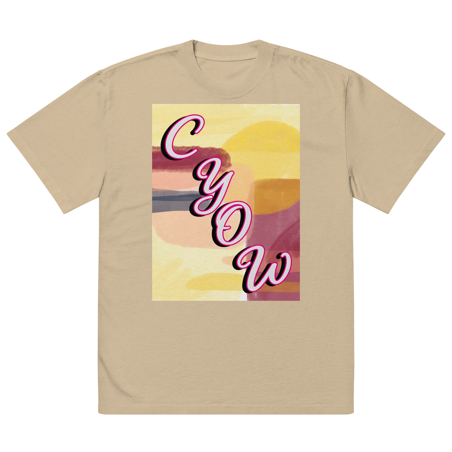 'CYOW Painting' Oversized Faded Tee