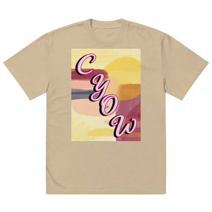 'CYOW Painting' Oversized Faded Tee