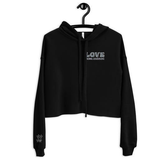 'Love Your Passion' Cropped Hoodie