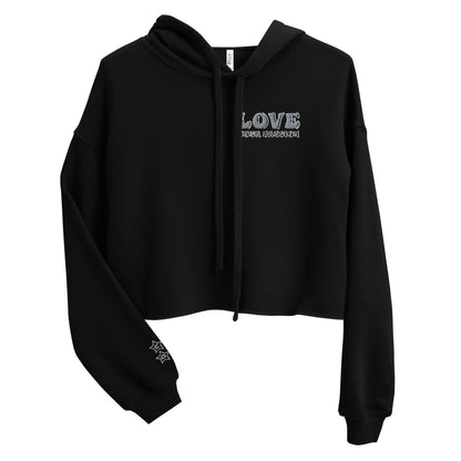 'Love Your Passion' Cropped Hoodie