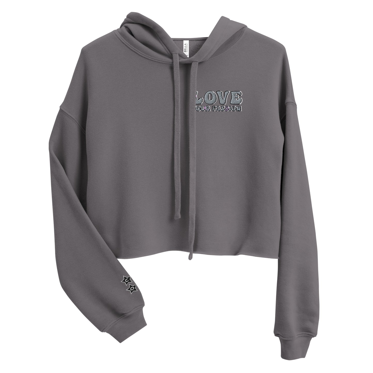 'Love Your Passion' Cropped Hoodie