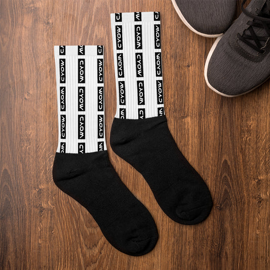 'CYOW (black)' Socks