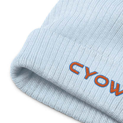 'CYOW' Ribbed Knit Beanie