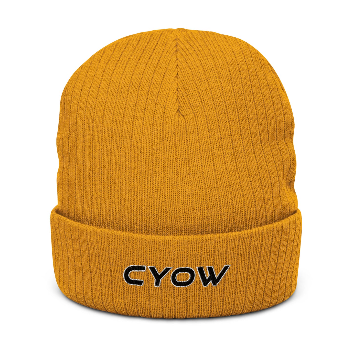 'CYOW' Ribbed Knit Beanie