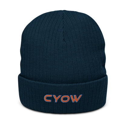 'CYOW' Ribbed Knit Beanie