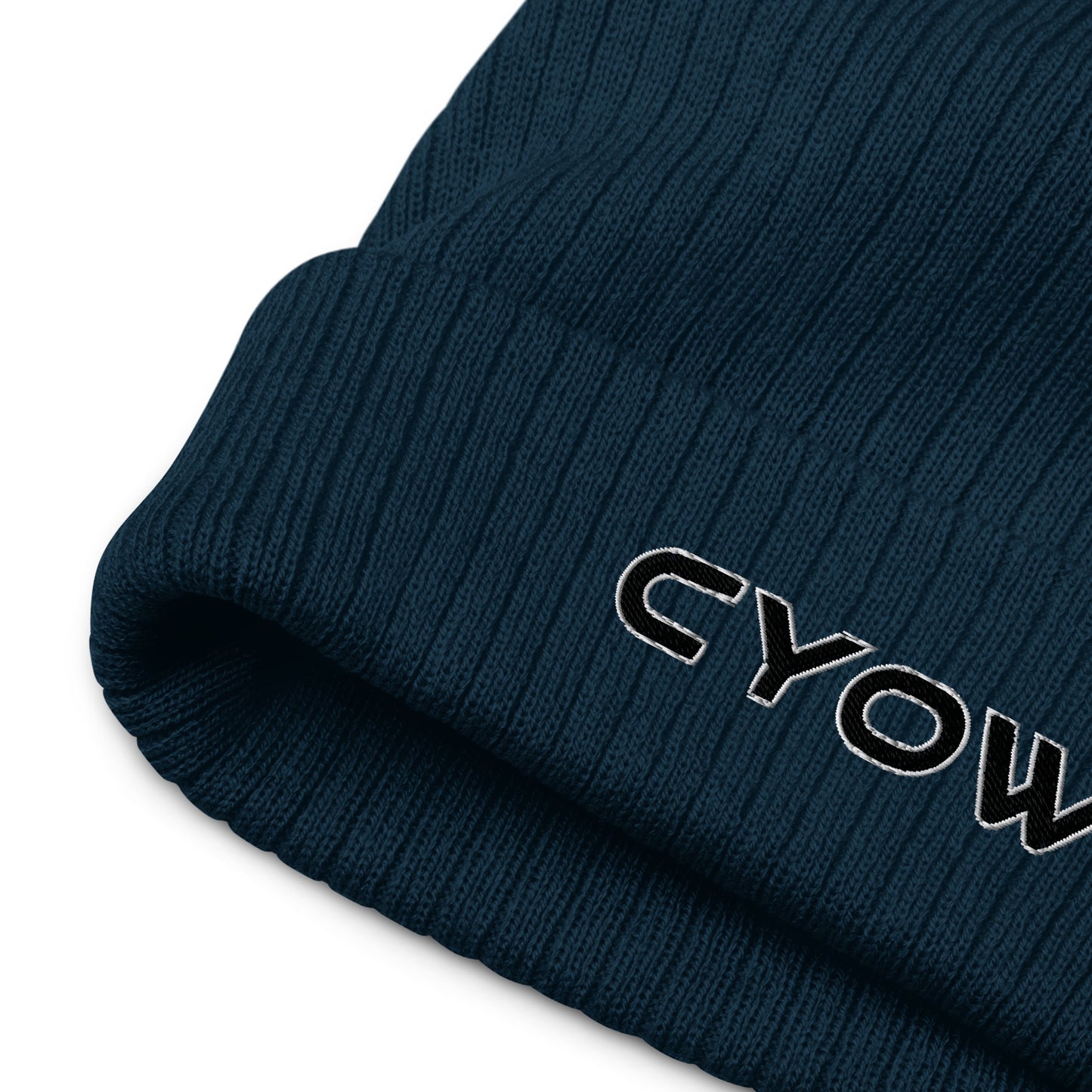 'CYOW' Ribbed Knit Beanie