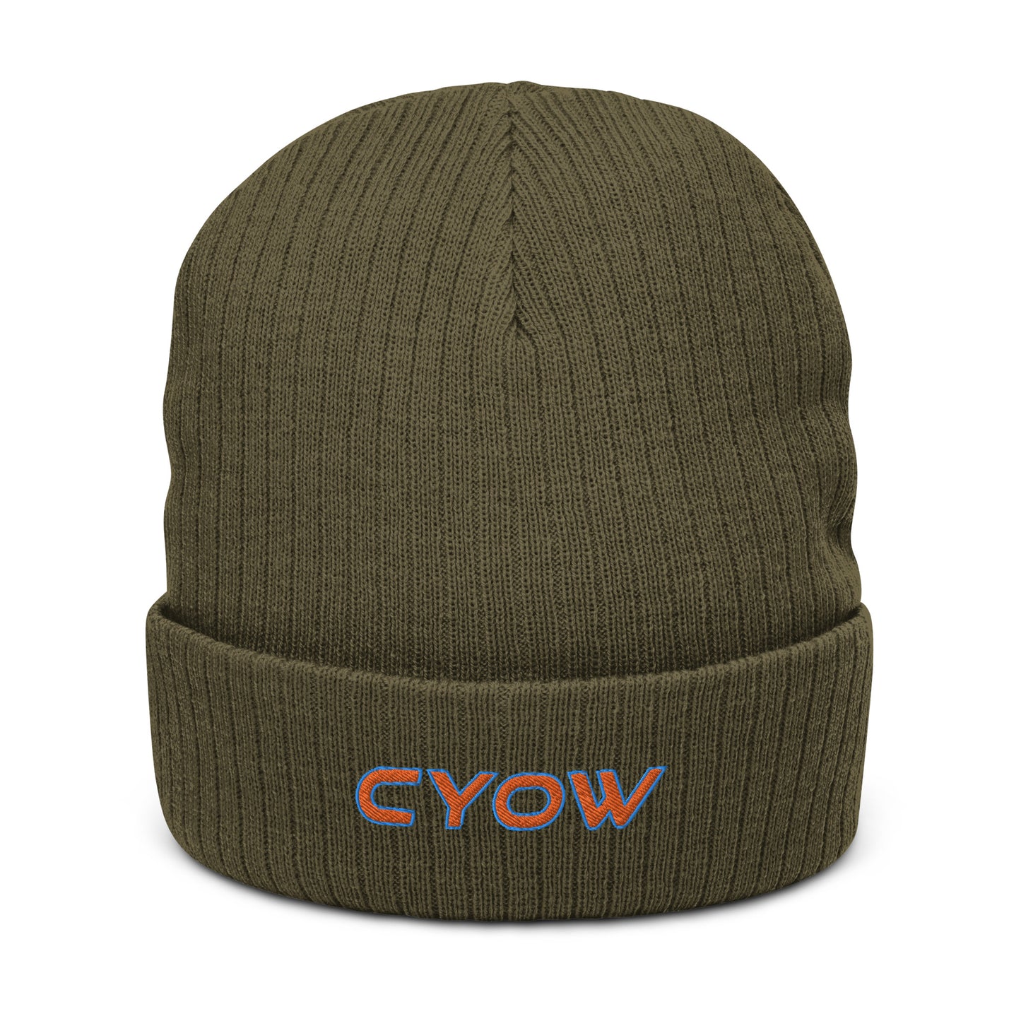 'CYOW' Ribbed Knit Beanie